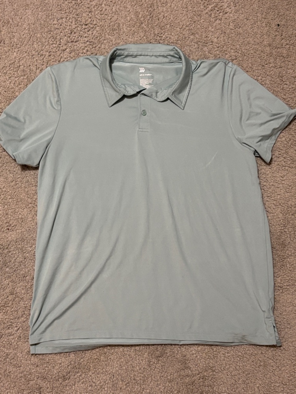 All in Motion Men's Performance Polo Shirt - Light Sage/green Size L